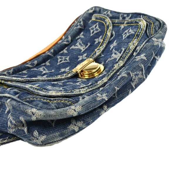 Louis Vuitton Blue Monogram Denim Bum Bag Waist Pouch M95347 SR2037 194818 - Picture 6 of 11